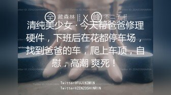 清纯美少女 · 今天帮爸爸修理硬件，下班后在花都停车场，找到爸爸的车，爬上车顶，自慰，高潮 爽死！