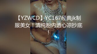 【YZWCD】YC167经典jk制服美女！清纯粉内透心凉抄底！