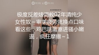 极度反差婊调教02年清纯少女性奴～审美疲劳就换点口味看这些，鸡巴跳蛋塞进骚小嫩逼，疯狂摩擦～1